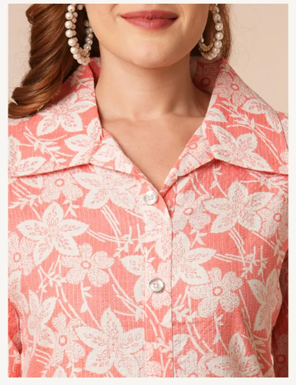 Pink_And_White_Cotton_Blend_Premium_Rose_Dress_For_Women