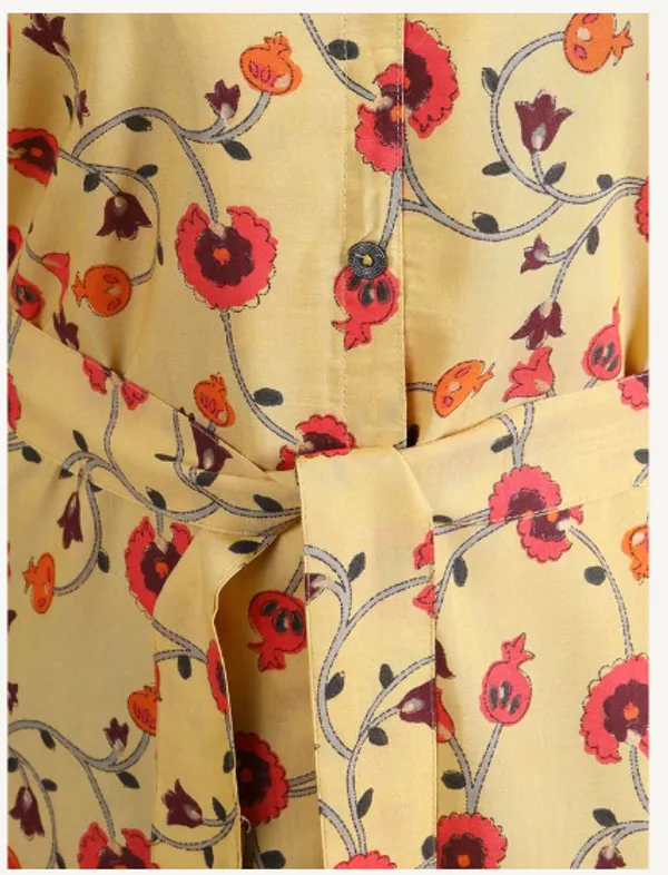 Yellow_Silk_Blend_Premium_Nyika_Dress_For_Women