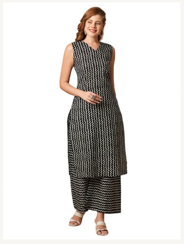 Black_Cotton_Blend_Premium_Anya_Kurti_Set_For_Women