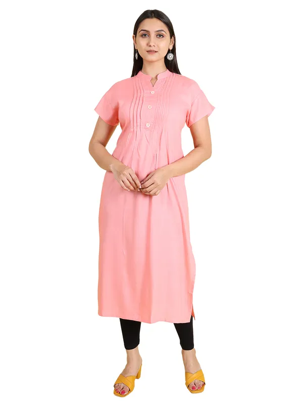 Pink_Cotton_Rayon_Premium_Snowshine_Kurti_For_Women