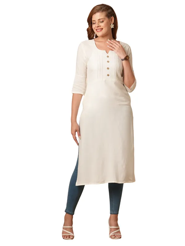 White_Cotton_Rayon_Premium_Snowdrop_Kurti_For_Women