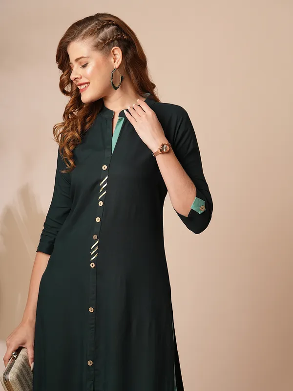Dark_Blue_Cotton_Rayon_Premium_Snow_Bell_Kurti_For_Women