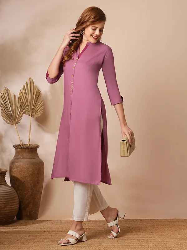 Pink_Cotton_Rayon_Premium_Snow_Bell_Kurti_For_Women