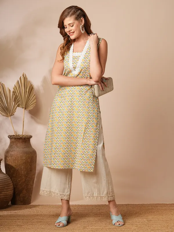 Beige_Cotton_Blend_Premium_Sana_Kurti_Set_For_Women