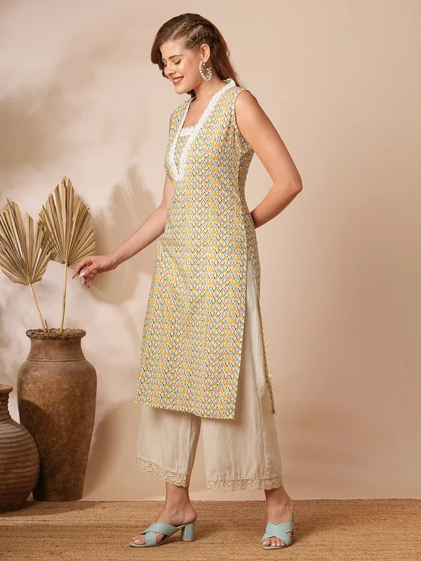 Beige_Cotton_Blend_Premium_Sana_Kurti_Set_For_Women