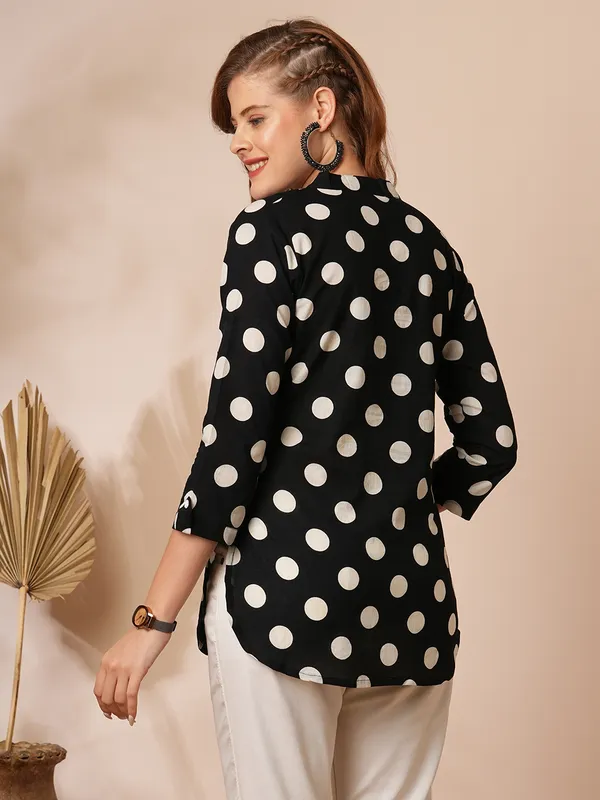 Black_Cotton_Blend_Premium_Divya_Top_For_Women