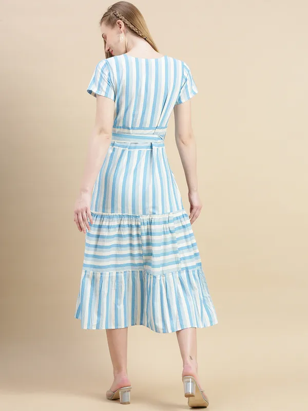 Blue_And_White_Cotton_Blend_Premium_Tina_Dress_For_Women