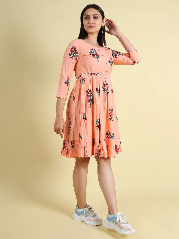 Pink_Silk_Blend_Premium_Lichi_Dress_For_Women