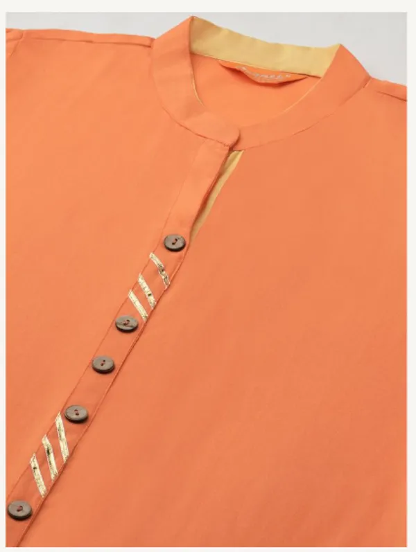 Orange_Cotton_Rayon_Premium_Snow_Bell_Kurti_For_Women