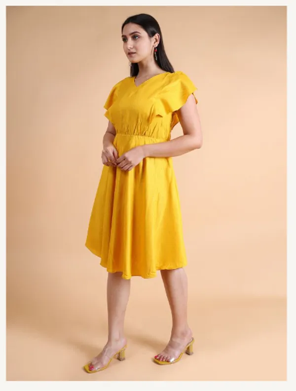 Yellow_Viscose_Rayon_Premium_Chilli_Dress_For_Women