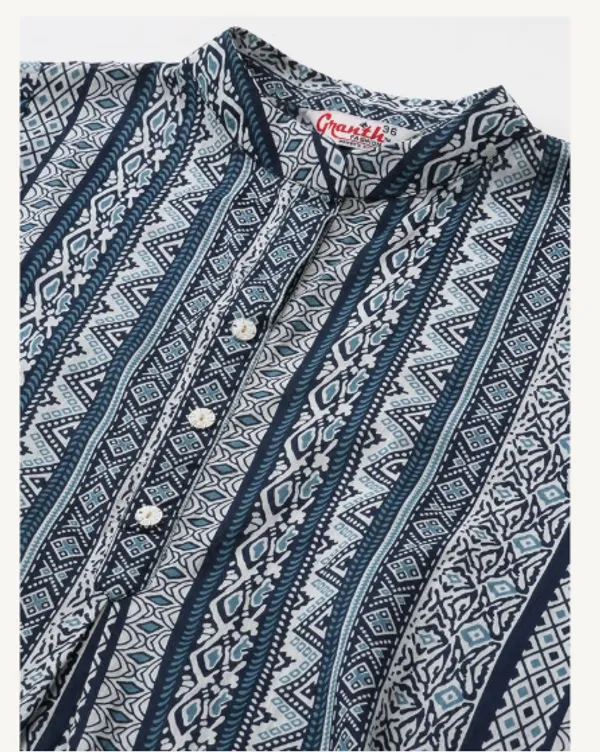 Dark_Blue_Cotton_Blend_Premium_Divya_Top_For_Women