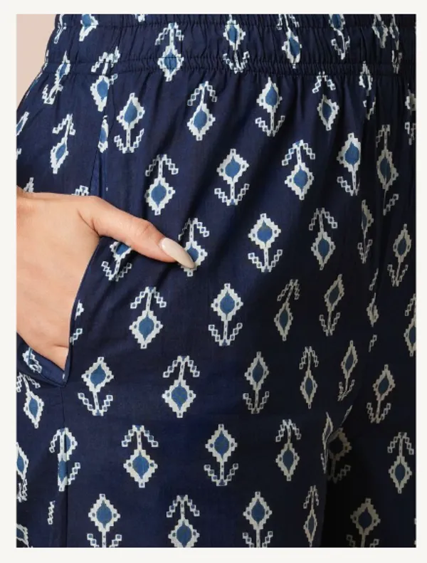 Indigo_Cotton_Blend_Premium_Glam_Kurti_Set_For_Women