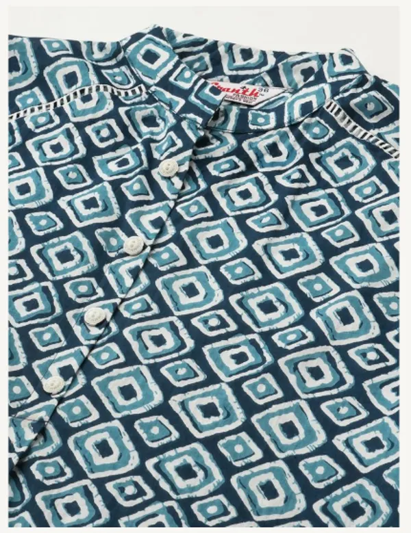 Blue_Cotton_Blend_Premium_Divya_Top_For_Women