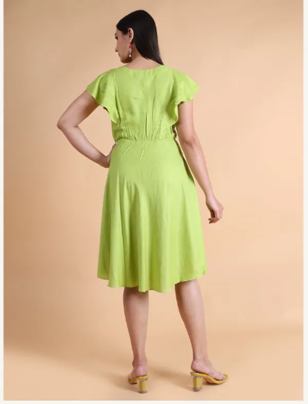 Light_Green_Viscose_Rayon_Premium_Chilli_Dress_For_Women