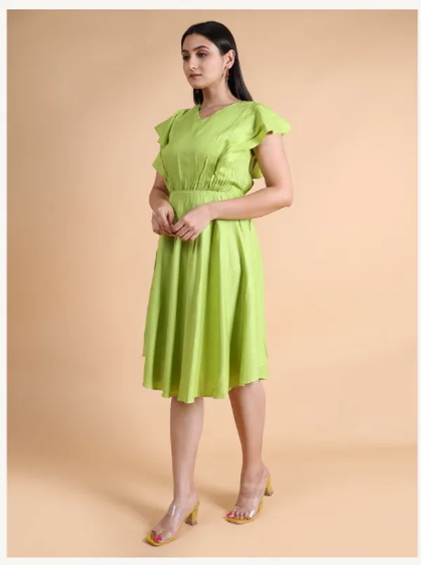 Light_Green_Viscose_Rayon_Premium_Chilli_Dress_For_Women