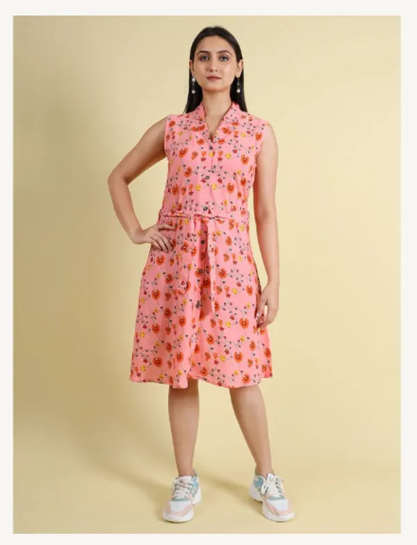 Pink_Silk_Blend_Premium_Nyika_Dress_For_Women