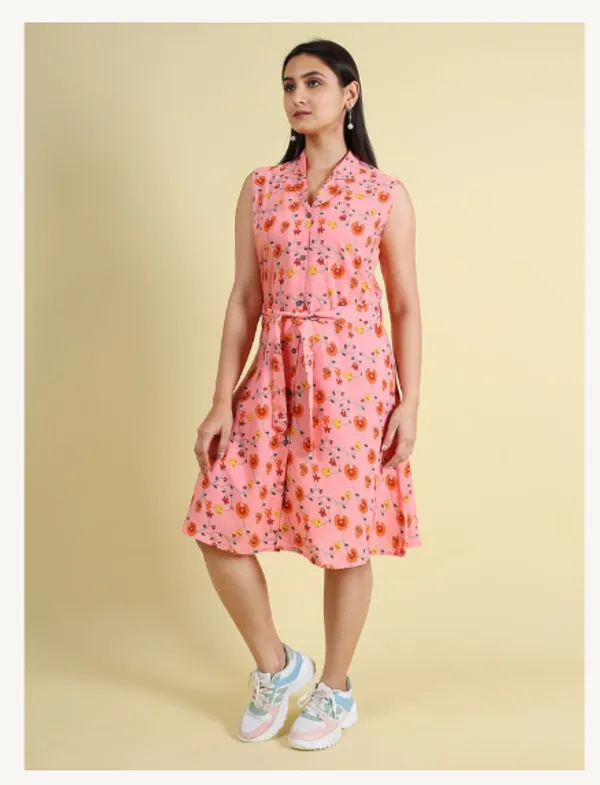 Pink_Silk_Blend_Premium_Nyika_Dress_For_Women
