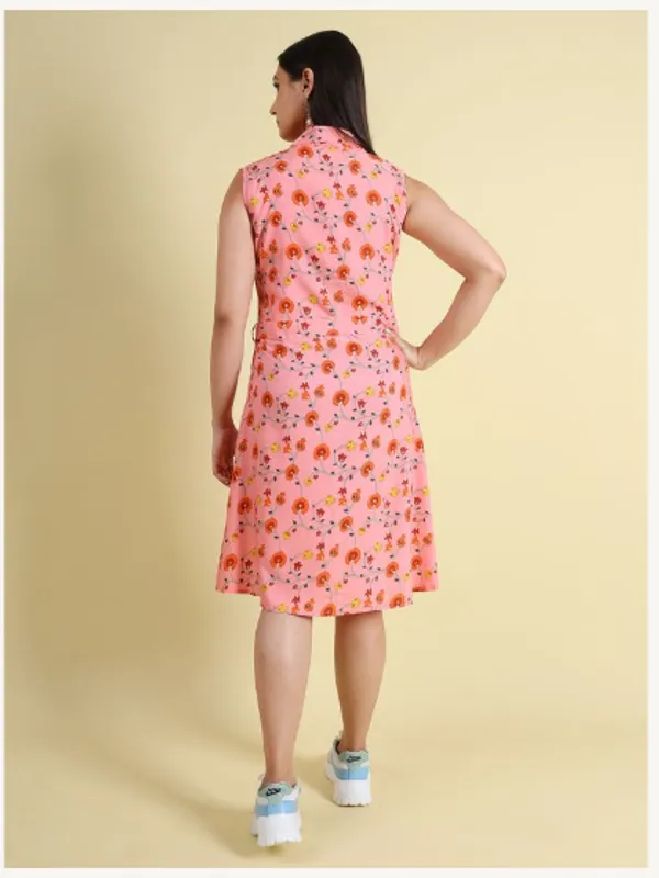 Pink_Silk_Blend_Premium_Nyika_Dress_For_Women