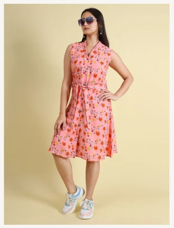 Pink_Silk_Blend_Premium_Nyika_Dress_For_Women