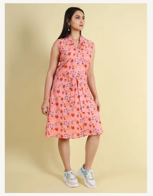 Pink_Silk_Blend_Premium_Nyika_Dress_For_Women