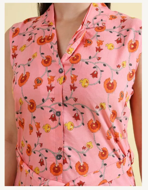 Pink_Silk_Blend_Premium_Nyika_Dress_For_Women