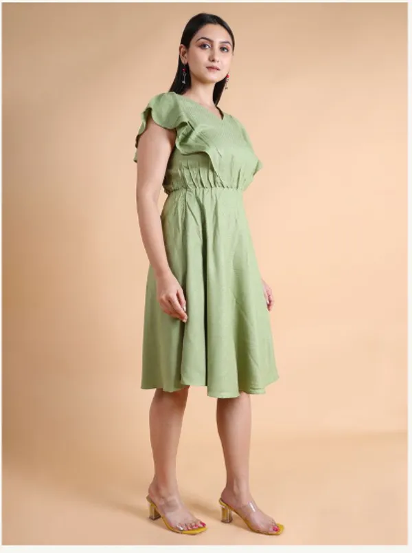 Green_Viscose_Rayon_Premium_Chilli_Dress_For_Women