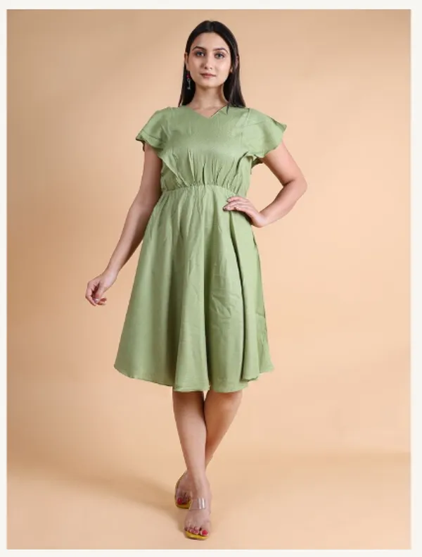 Green_Viscose_Rayon_Premium_Chilli_Dress_For_Women