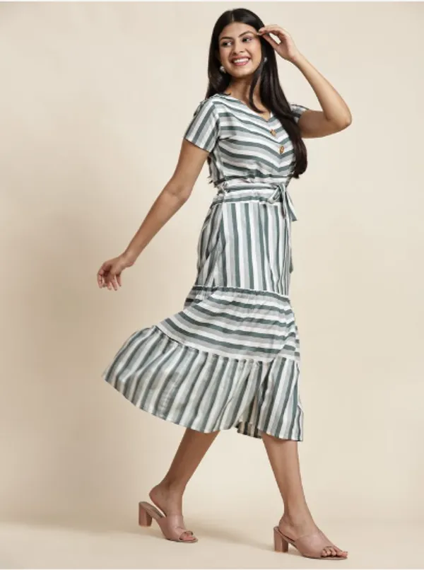 Black_And_White_Cotton_Blend_Premium_Tina_Dress_For_Women