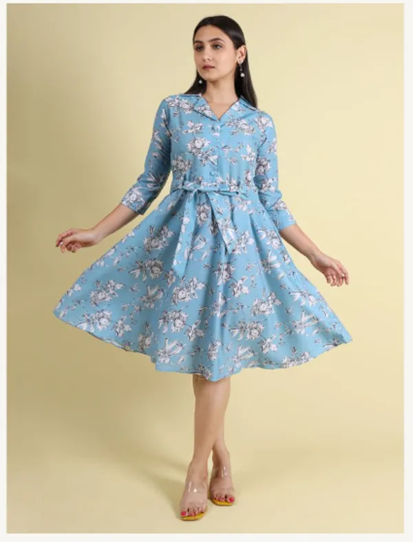 Blue_Cotton_Linen_Premium_Srivalli_Dress_For_Women