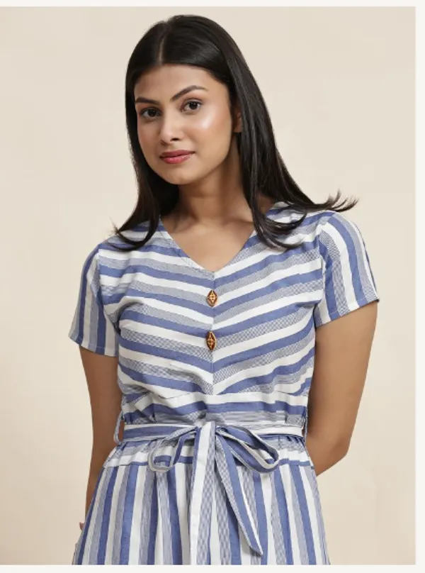 Blue_And_White_Cotton_Blend_Premium_Tina_Dress_For_Women