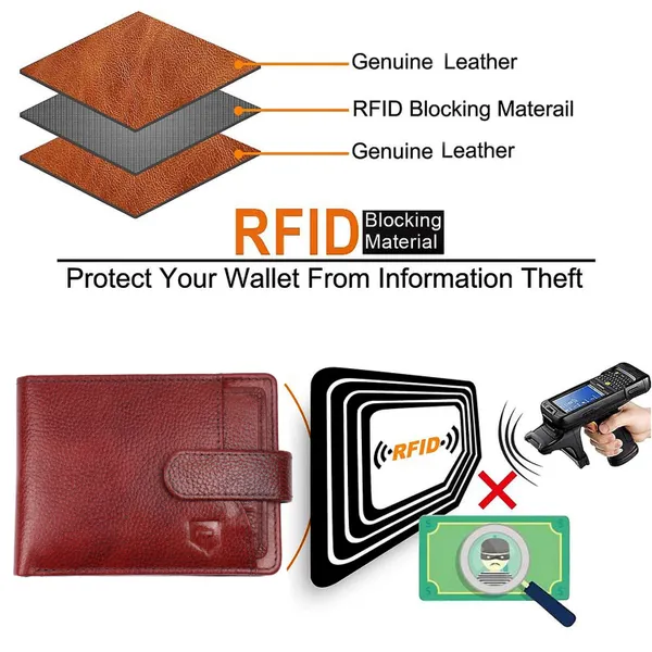 Red_Premium_Genuine_Leather_Wallet_With_Card_Holder_And_Money_Clip_For_Men