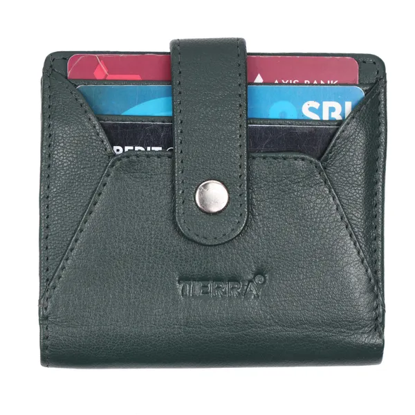 Green_Premium_Genuine_Leather_Card_Holder_Zipper_For_Men