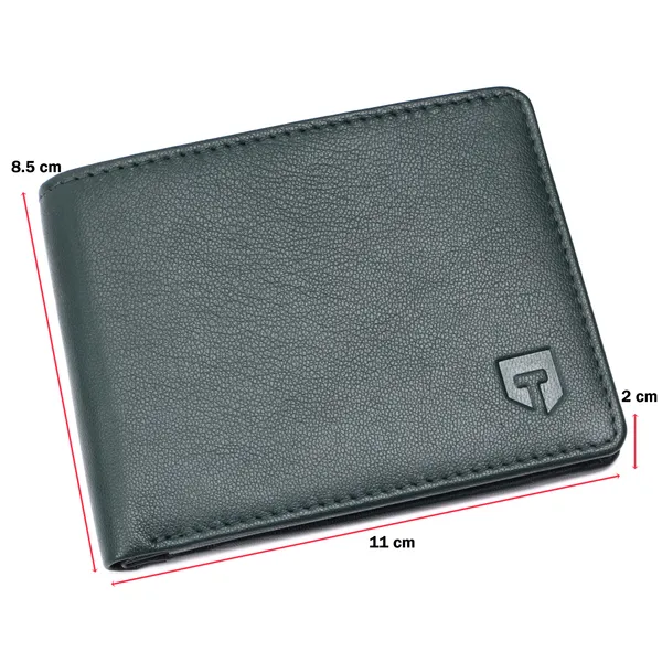 Green_Premium_Genuine_Leather_Bi_Fold_Wallet_For_Men