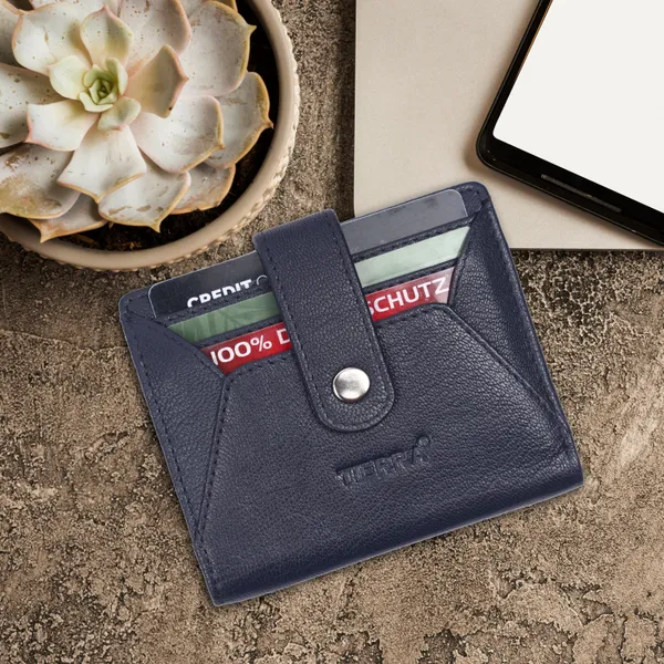 Blue_Premium_Genuine_Leather_Card_Holder_Zipper_For_Men
