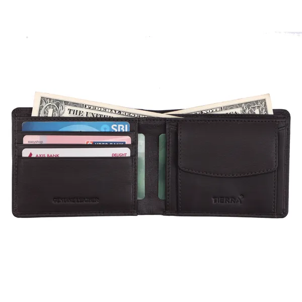 Brown_And_Green_Leather_Bifold_Wallet_And_Genuine_Leather_Bi_Fold_Wallet_For_Men_Pack_Of_2