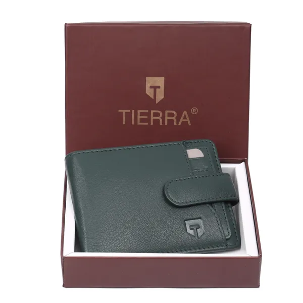 Green_Premium_Genuine_Leather_Wallet_With_Card_Holder_And_Money_Clip_For_Men