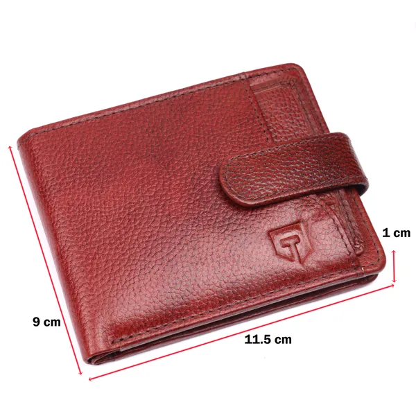 Red_Premium_Genuine_Leather_Wallet_With_Card_Holder_And_Money_Clip_For_Men