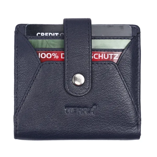 Blue_Premium_Genuine_Leather_Card_Holder_Zipper_For_Men
