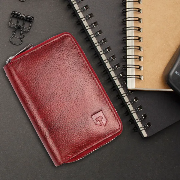 Red_Premium_Genuine_Leather_Card_Holder_Wallet_For_Men