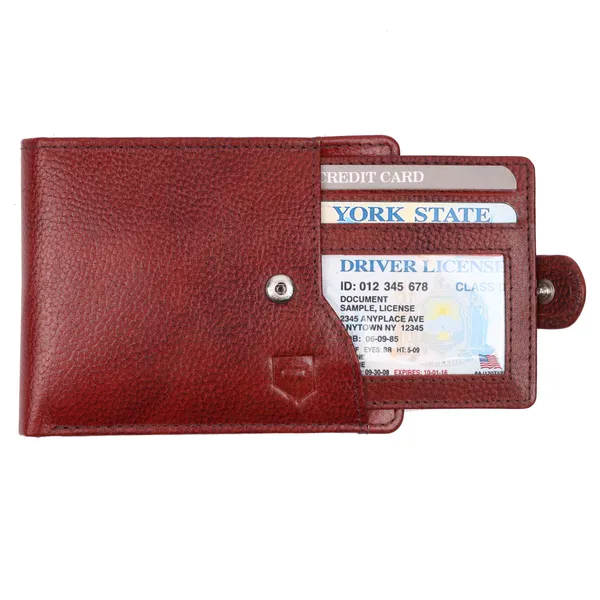 Red_Premium_Genuine_Leather_Wallet_With_Card_Holder_And_Money_Clip_For_Men