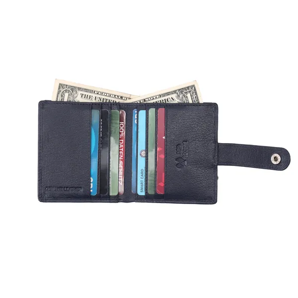 Blue_Premium_Genuine_Leather_Card_Holder_Zipper_For_Men