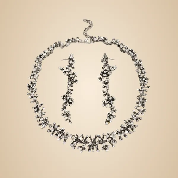 Silver_Vintage_Silver_Crystal_Branch_Collar_Necklace_And_Linear_Drop_Earring_Set