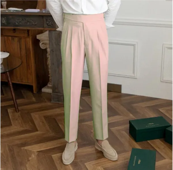 Beige_Classic_Buckle_Gurkha_Pants