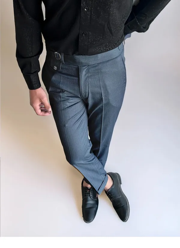 Stone_Grey_Single_Pleated_Buckle_Gurkha_Pants