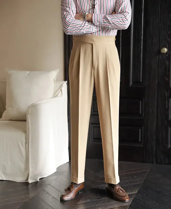 Beige_Classic_Buttoned_Gurkha_Pants