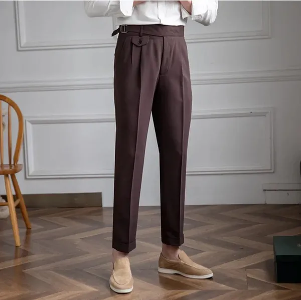 Brown_Classic_Side_Buckle_Gurkha_Pants