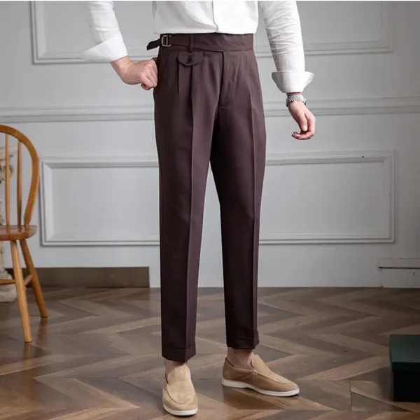 Brown_Classic_Side_Buckle_Gurkha_Pants