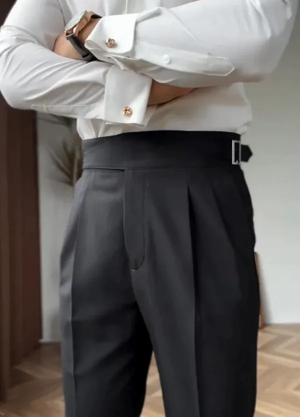 Black_Classic_Buckle_Gurkha_Pants