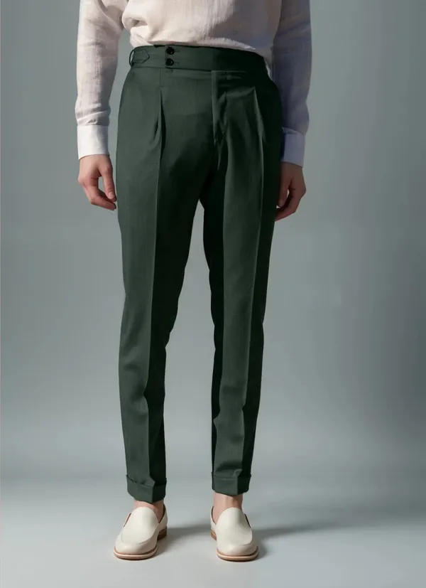 Bottle_Green_Signature_Buttoned_Gurkha_Pants