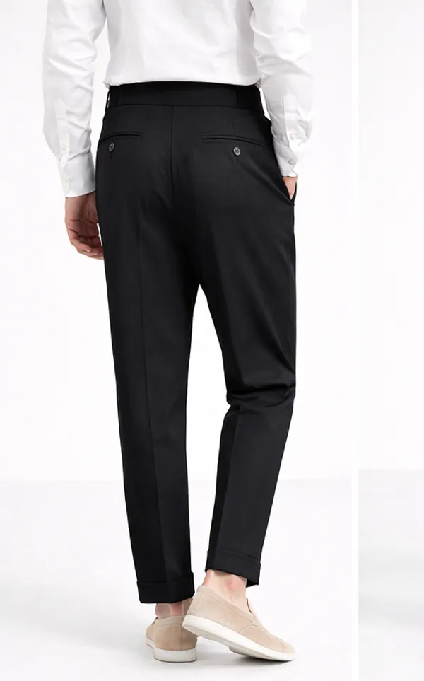 Black_Classic_Side_Buckle_Gurkha_Pants